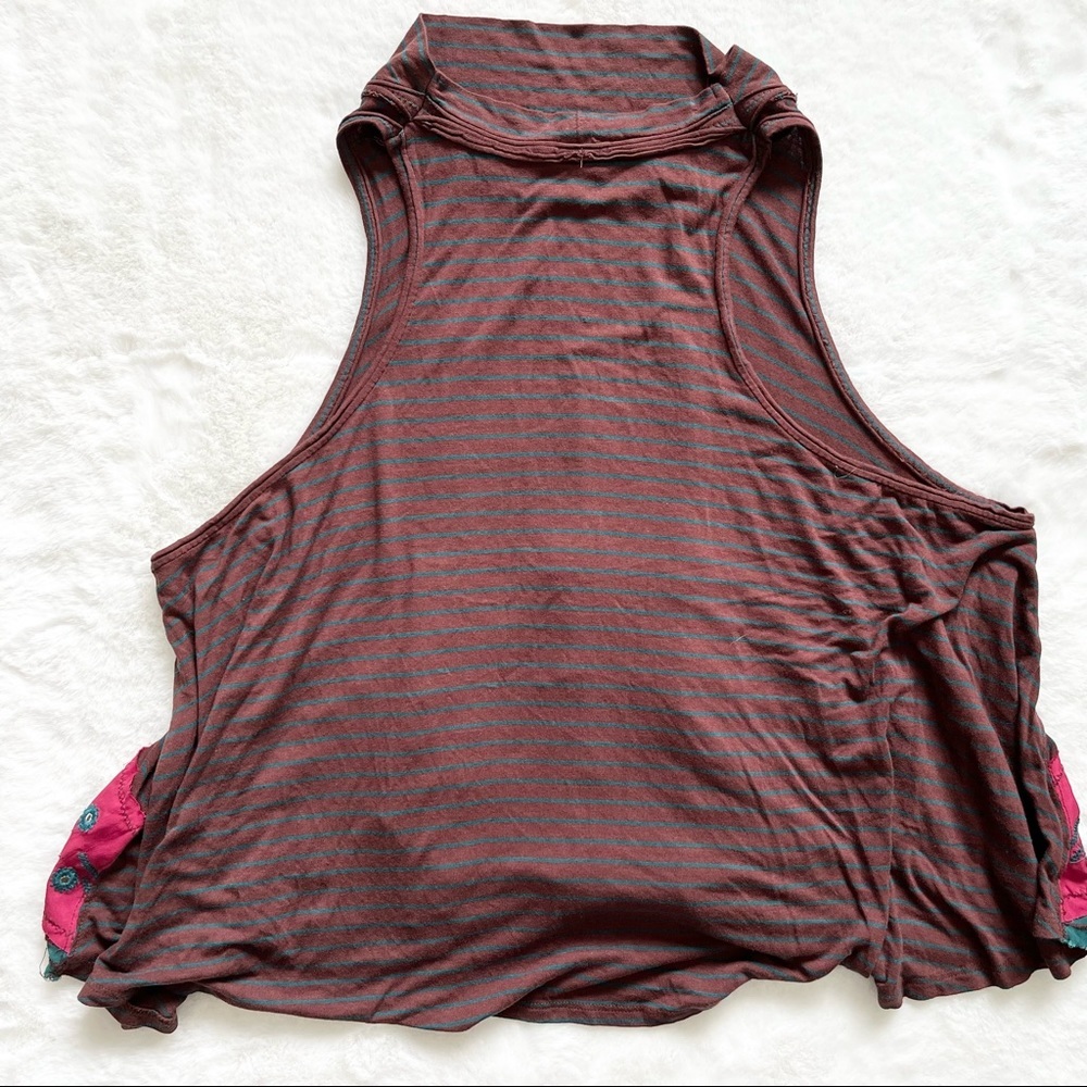 FREE PEOPLE/WE THE FREE Womens North South Tank Top Size Small Boho Artsy - Picture 3 of 8